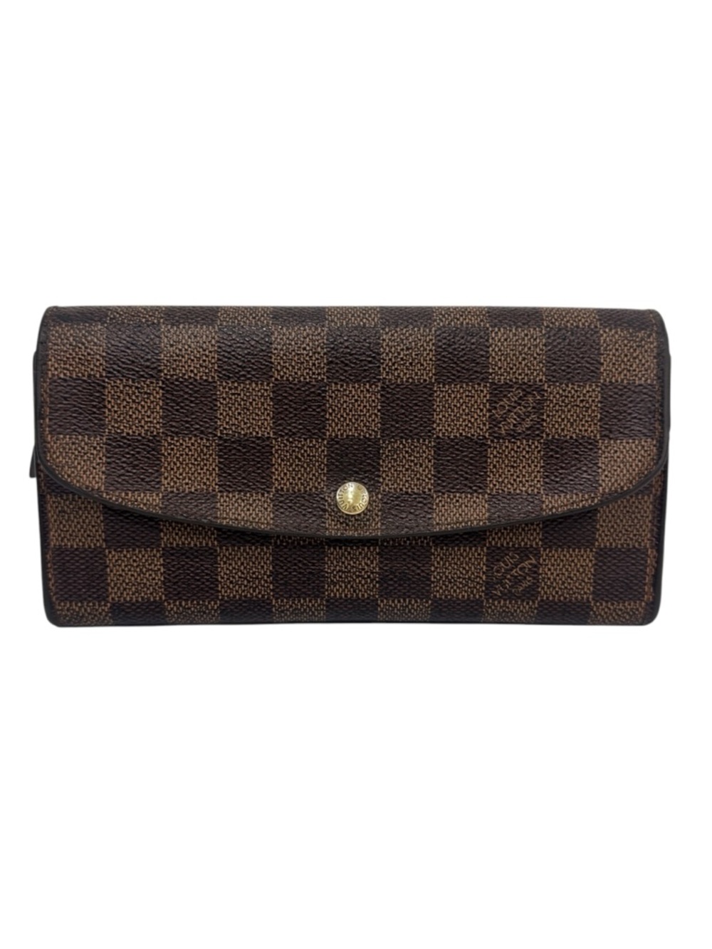 Louis Vuitton Damier Ebene Emilie Long Wallet Authentic LV